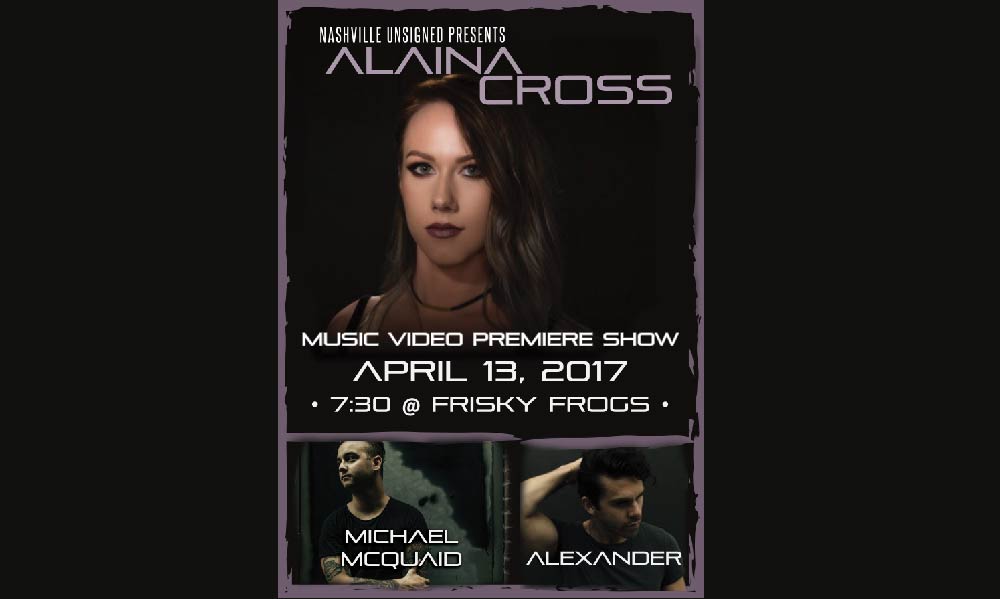 alainda cross nashville music video release show