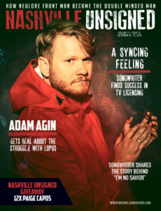 adam agin magazine cover red couch interview with Nashville Unsigned